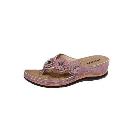 Lacyhop Ladies Casual Shoes Slip On Flip-flops Comfort Wedge Sandals Indoor Lightweight Slides Breathable Beach Shoe Pink 7
Lacyhop Ladies Casual Shoes Slip On Flip-flops Comfort Wedge Sandals Indoor Lightweight Slides Breathable Beach Shoe Pink 7