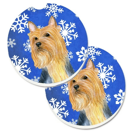 Carolines Treasures LH9271CARC Silky Terrier Winter Snowflakes Holiday Set of 2 Cup Holder Car Coasters Large
Carolines Treasures LH9271CARC Silky Terrier Winter Snowflakes Holiday Set of 2 Cup Holder Car Coasters Large