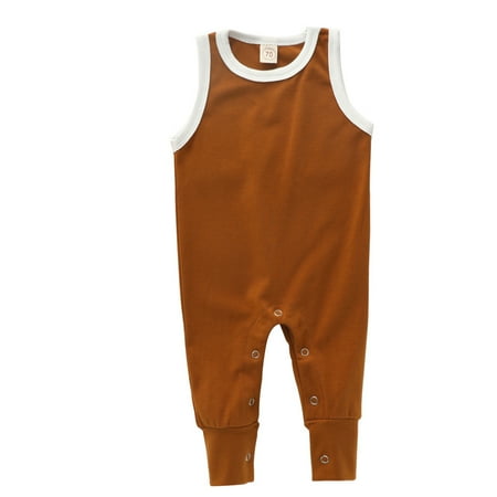 Dezsed For Newborn Boys Summer Newborn Baby Boys Girls Clothes Solid Sleeveless Cotton Romper Jumpsuit Clothes 0-18M Baby Onesie
Dezsed For Newborn Boys Summer Newborn Baby Boys Girls Clothes Solid Sleeveless Cotton Romper Jumpsuit Clothes 0-18M Baby Onesie