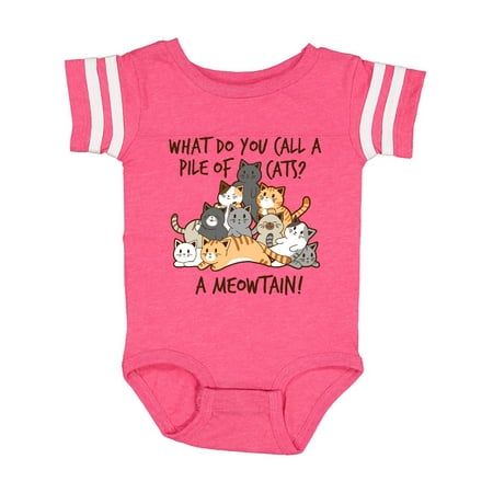Inktastic What do you call a pile of cats A MEOWTAIN! Gift Baby Boy or Baby Girl Bodysuit
Inktastic What do you call a pile of cats A MEOWTAIN! Gift Baby Boy or Baby Girl Bodysuit