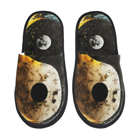 Qekee Yin Yang Print Furry Slippers for Women and Men House Slipper Funny Bedroom Slippers Indoor -Large
Qekee Yin Yang Print Furry Slippers for Women and Men House Slipper Funny Bedroom Slippers Indoor -Large