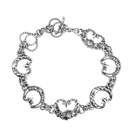 American West Horseshoe Link Bracelet in Sterling Silver American West Horseshoe Link Bracelet in Sterling Silver