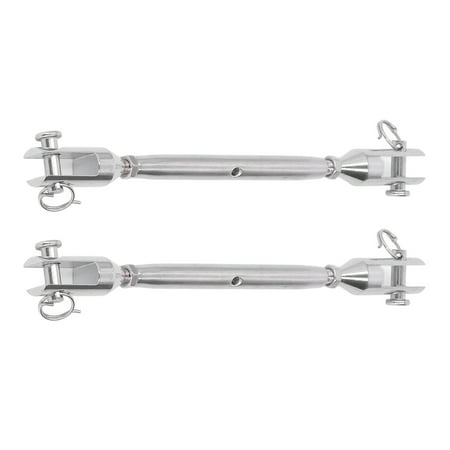Jaw Turnbuckle Clear Thread Firm Connection 2pcs Wide Application Easy Operation Turnbuckle Hook For Marine M5 M4
Jaw Turnbuckle Clear Thread Firm Connection 2pcs Wide Application Easy Operation Turnbuckle Hook For Marine M5 M4