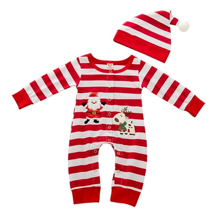 YWDJ 2022 Onesies for Baby 6M--24M Infant Newborn Baby Girl Boys Striped Christmas Jumpsuit Playsuit Romper Clothes Red 100
YWDJ 2022 Onesies for Baby 6M--24M Infant Newborn Baby Girl Boys Striped Christmas Jumpsuit Playsuit Romper Clothes Red 100