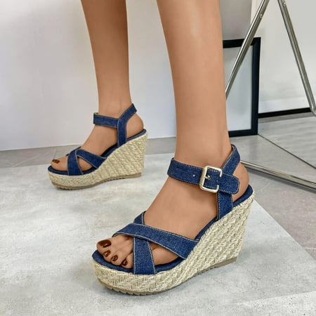 Jsaierl Womens Wedge Sandals Casual Summer Open Toe Sandals Comfortable Arch Support Sandals Walking Breathable Sandal Size 4.5
Jsaierl Womens Wedge Sandals Casual Summer Open Toe Sandals Comfortable Arch Support Sandals Walking Breathable Sandal Size 4.5