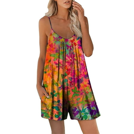 Formal Jumpsuits For Women Wemen Suspender Shorts Digital Print Loose Pocket Romper Orange S
Formal Jumpsuits For Women Wemen Suspender Shorts Digital Print Loose Pocket Romper Orange S