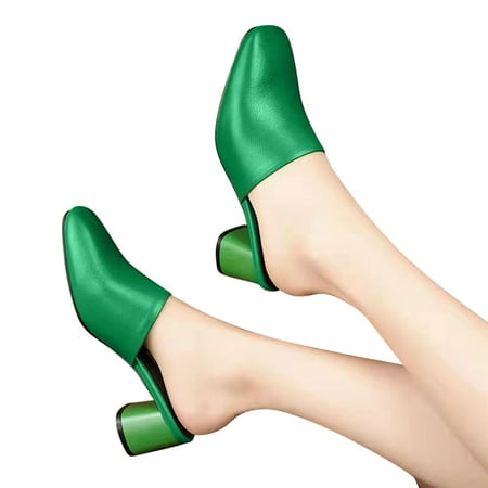 TAIAOJING Women Casual Spring Summer Casual Half Slippers Solid Color Mid Heels Thick Heels Fashion Shoes Zapatos
TAIAOJING Women Casual Spring Summer Casual Half Slippers Solid Color Mid Heels Thick Heels Fashion Shoes Zapatos
