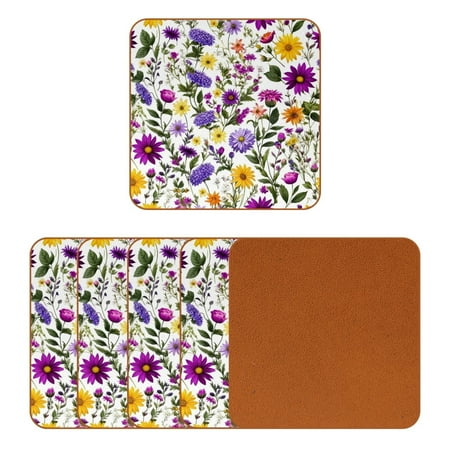 YZUOUZY Coasters Coaster for Desk 6PCS Square Cool Coasters Flowers Plants Leaves Vines
YZUOUZY Coasters Coaster for Desk 6PCS Square Cool Coasters Flowers Plants Leaves Vines