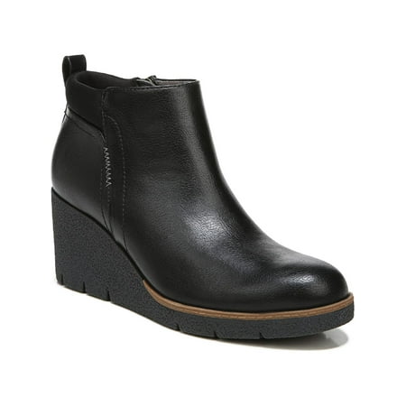 Dr. Scholl s Womens Berklie Faux Leather Comfort Ankle Boots