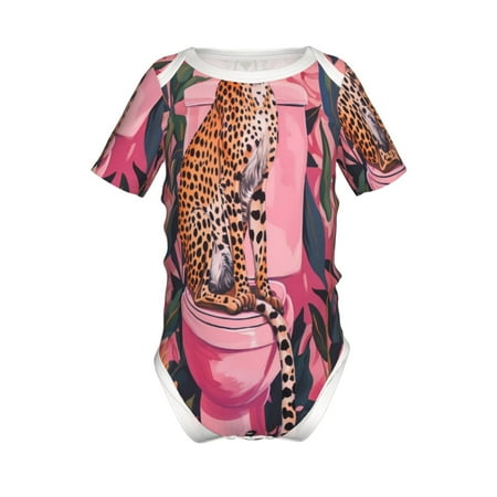 Adobk Cheetah On Toilet Humor Art Print Baby Climbing Clothes Jumpsuit Rompers Classic Rompers Child Short sleeve Bodysuits-12 Months
Adobk Cheetah On Toilet Humor Art Print Baby Climbing Clothes Jumpsuit Rompers Classic Rompers Child Short sleeve Bodysuits-12 Months