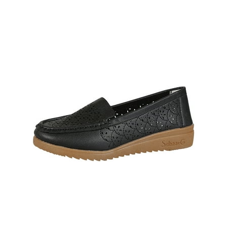 Daeful Womens Wedge Loafer Non-slip Loafers Slip On Shoes Soft Hollow Out Casual Shoe Ladies Comfort Black 8.5
Daeful Womens Wedge Loafer Non-slip Loafers Slip On Shoes Soft Hollow Out Casual Shoe Ladies Comfort Black 8.5