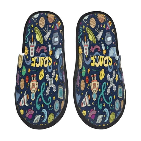 Noikeo Colorful Space Pattern Cozy Slippers Indoor for Women and Mens Fuzzy House Shoes Soft Plush Warm Slip-on Slippers-Large
Noikeo Colorful Space Pattern Cozy Slippers Indoor for Women and Mens Fuzzy House Shoes Soft Plush Warm Slip-on Slippers-Large