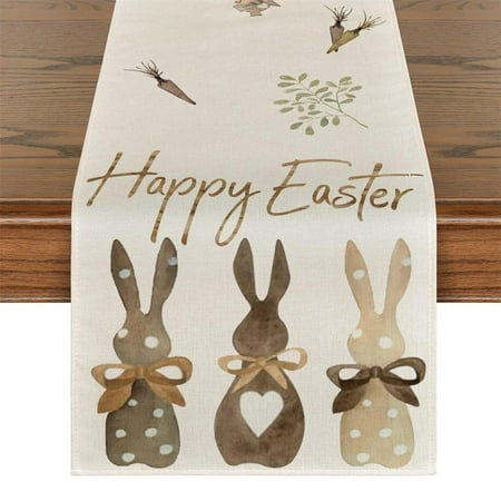 Easter Bunny Dining Table Runner Gnome Rabbit Wedding Decor Anti-stain Rectangular Tablemat Easter Placemat Table Decoration
Easter Bunny Dining Table Runner Gnome Rabbit Wedding Decor Anti-stain Rectangular Tablemat Easter Placemat Table Decoration