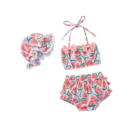 3PCs Infant Baby Girls Summer Sets Swimsuit Watermelon Print Bikini Sets Beachwear Swimwear Outfits 0-24 Months
3PCs Infant Baby Girls Summer Sets Swimsuit Watermelon Print Bikini Sets Beachwear Swimwear Outfits 0-24 Months