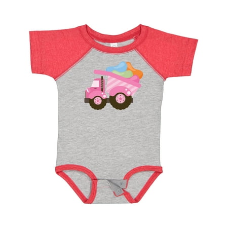 Inktastic Easter Jelly Bean Truck Gift Baby Girl Bodysuit