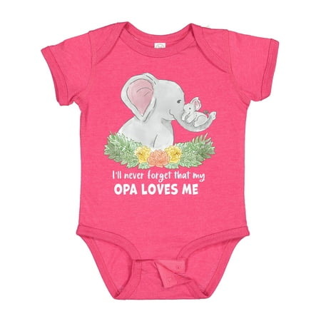 Inktastic I ll Never Forget That My Opa Loves Me with Cute Elephants Gift Baby Boy or Baby Girl Bodysuit
Inktastic I ll Never Forget That My Opa Loves Me with Cute Elephants Gift Baby Boy or Baby Girl Bodysuit