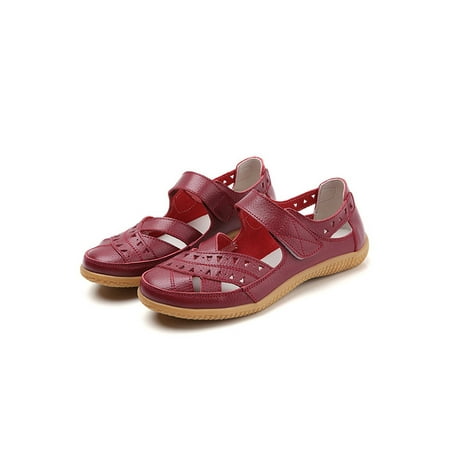 Crocowalk Ladies Mary Jane Sandals Summer Flats Ankle Strap Flat Sandal Women Comfort Shoes Dance Lightweight Beach Wine Red 8
Crocowalk Ladies Mary Jane Sandals Summer Flats Ankle Strap Flat Sandal Women Comfort Shoes Dance Lightweight Beach Wine Red 8