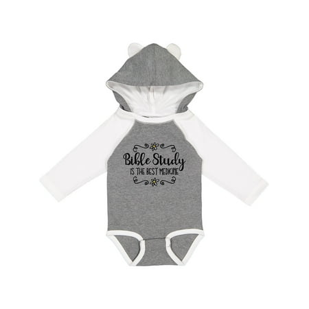 Inktastic Bible Study Best Medicine Gift Baby Girl Long Sleeve Bodysuit