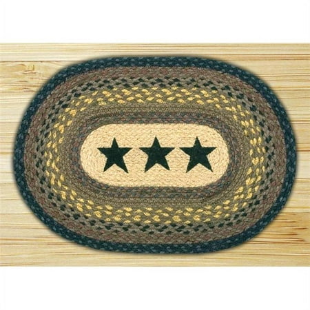 Earth Rugs 48-099S Stars Oval Placemat