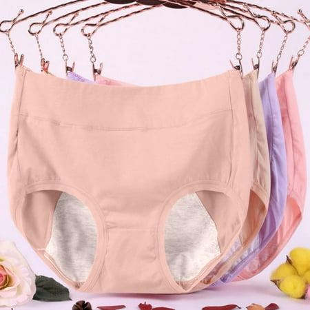 Cotton Underwear High Waisted Panties Full Coverage Underpants Physiological Ladies Briefs for Women 4 Pack
Cotton Underwear High Waisted Panties Full Coverage Underpants Physiological Ladies Briefs for Women 4 Pack