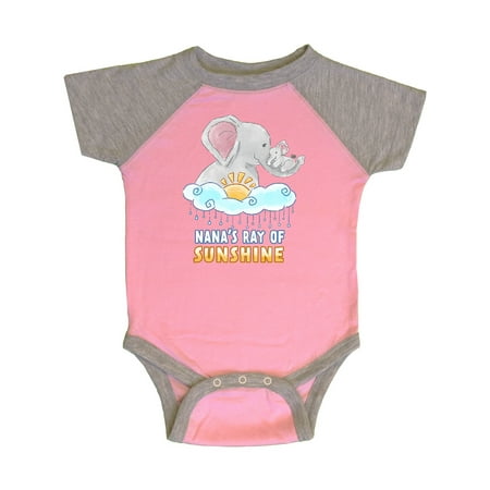 Inktastic Nana s Ray Of Sunshine Cute Elephants Rainclouds and Sun Gift Baby Boy or Baby Girl Bodysuit
Inktastic Nana s Ray Of Sunshine Cute Elephants Rainclouds and Sun Gift Baby Boy or Baby Girl Bodysuit