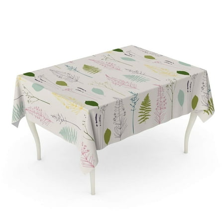 SIDONKU Floral Fireweed Flowers Dill Fennel Fern Leaves Lavender Tablecloth Table Desk Cover Home Party Decor 52x70 inch
SIDONKU Floral Fireweed Flowers Dill Fennel Fern Leaves Lavender Tablecloth Table Desk Cover Home Party Decor 52x70 inch