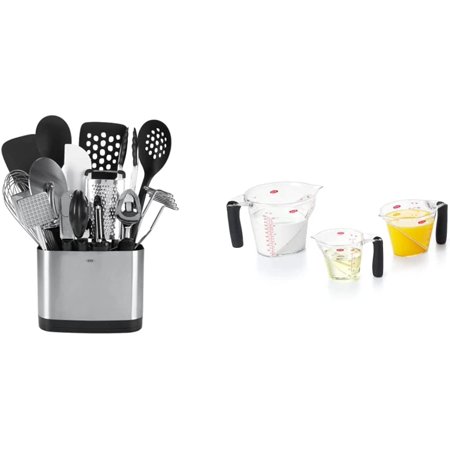 Boyang Good Grips 15-Piece Everyday Kitchen Utensil Set & Good Grips 3-Piece Angled Measuring Cup Set
Boyang Good Grips 15-Piece Everyday Kitchen Utensil Set & Good Grips 3-Piece Angled Measuring Cup Set