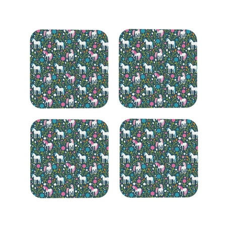Coasters Set of 4 - Cartoon Cute White Horse Flower_A Drink Coasters for Tabletop Protection Leather Coasters for Living Room Decor and Housewarming Gift Square
Coasters Set of 4 - Cartoon Cute White Horse Flower_A Drink Coasters for Tabletop Protection Leather Coasters for Living Room Decor and Housewarming Gift Square