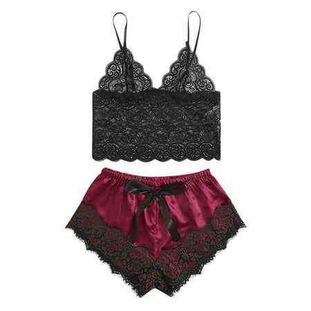Mrat Lingerie Sets Lingerie Set with Garter Belt Ladies Fashion Solid Color Erotic Lace Deep V Satin Camisole Top Short Pajama Suit Women Garter Belt Lingerie Set
Mrat Lingerie Sets Lingerie Set with Garter Belt Ladies Fashion Solid Color Erotic Lace Deep V Satin Camisole Top Short Pajama Suit Women Garter Belt Lingerie Set