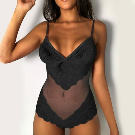 Women Sexy Lace Up Teddy Lingerie Bodysuit Floral Embroidered Mesh Sheer Cut Out Sexy Womens Pajamas Sexy plus Size Lingerie
Women Sexy Lace Up Teddy Lingerie Bodysuit Floral Embroidered Mesh Sheer Cut Out Sexy Womens Pajamas Sexy plus Size Lingerie