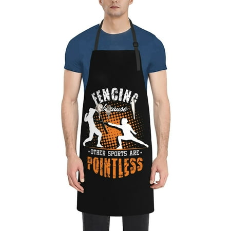 Fencing Because Other Sports are Pointless Apron Waterproof Aprons For Women with Pockets Unisex Adjustable Aprons For Cooking Kitchen
Fencing Because Other Sports are Pointless Apron Waterproof Aprons For Women with Pockets Unisex Adjustable Aprons For Cooking Kitchen