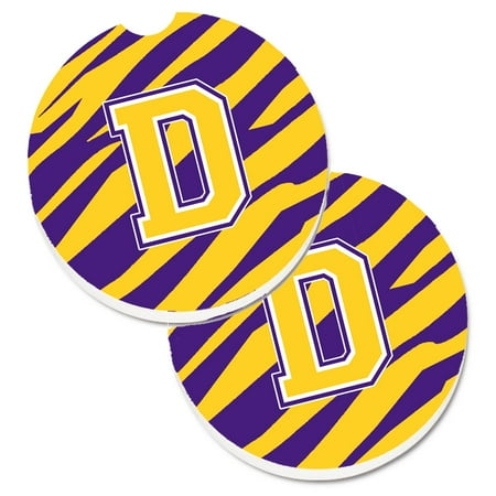 Carolines Treasures CJ1022-DCARC Letter D Monogram - Tiger Stripe - Purple Gold Set of 2 Cup Holder Car Coasters
Carolines Treasures CJ1022-DCARC Letter D Monogram - Tiger Stripe - Purple Gold Set of 2 Cup Holder Car Coasters
