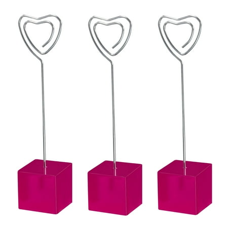 Uxcell Resin Cube Base Picture Card Holder 3 Pack Heart Shape Table Stand Holder for Party Displaying Pink
Uxcell Resin Cube Base Picture Card Holder 3 Pack Heart Shape Table Stand Holder for Party Displaying Pink