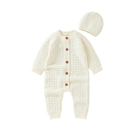 Paille Infant Onesies Knitwear Playsuit Casual Party Jumpsuit Crew Neck Travel 2 Pieces Outfit Bodysuit Beige 80CM
Paille Infant Onesies Knitwear Playsuit Casual Party Jumpsuit Crew Neck Travel 2 Pieces Outfit Bodysuit Beige 80CM