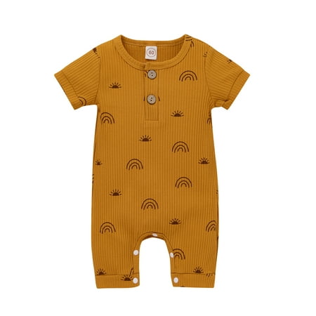 IZhansean Summer Newborn Infant Baby Boys Girls Romper Playsuit Rainbow Print Short Sleeve Jumpsuit Clothes
IZhansean Summer Newborn Infant Baby Boys Girls Romper Playsuit Rainbow Print Short Sleeve Jumpsuit Clothes