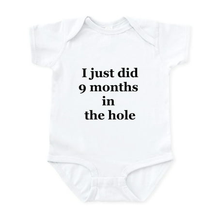 CafePress - I Just Did 9 Months In The Hole Infant Bodysuit - Baby Light Bodysuit
CafePress - I Just Did 9 Months In The Hole Infant Bodysuit - Baby Light Bodysuit