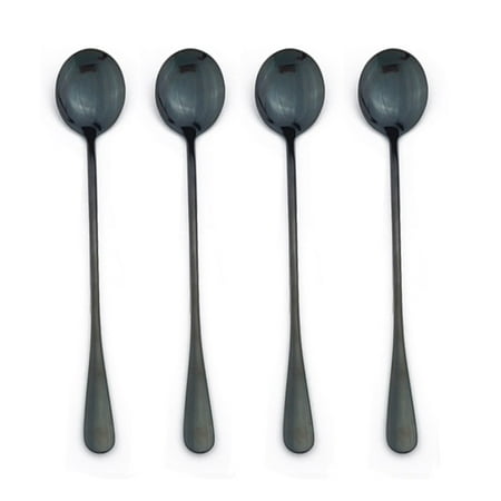 4Pcs Black Long Handle Tea Spoon Juice Stirring Cutlery Stainless Steel Coffee Spoon Drinking Flatware Kitchen Drop Shipping
4Pcs Black Long Handle Tea Spoon Juice Stirring Cutlery Stainless Steel Coffee Spoon Drinking Flatware Kitchen Drop Shipping