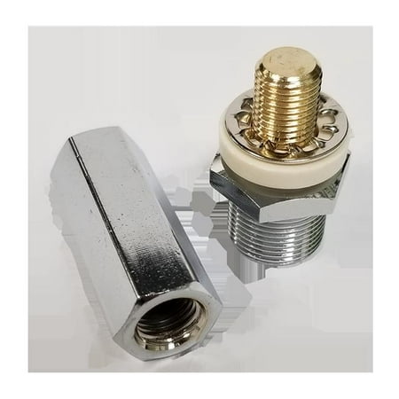 Chrome Plated Stud with Long Hex Nut So239