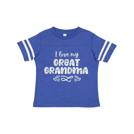 Inktastic I Love My Great Grandma with Hearts Gift Toddler Boy or Toddler Girl T-Shirt
Inktastic I Love My Great Grandma with Hearts Gift Toddler Boy or Toddler Girl T-Shirt