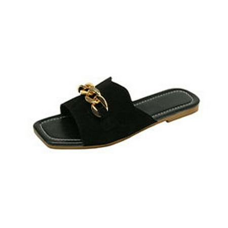 Ausyst Sandals Women Women s Summer Fashion Casual Metal Decoration Slippers Flat Bottom Solid Color Slippers Clearance Indoors Outdoors
Ausyst Sandals Women Women s Summer Fashion Casual Metal Decoration Slippers Flat Bottom Solid Color Slippers Clearance Indoors Outdoors