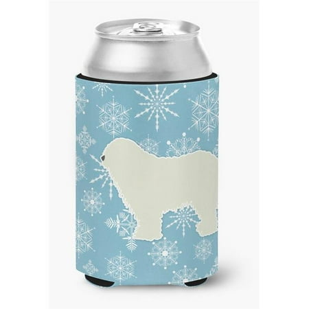 Winter Snowflake Komondor Can or Bottle Hugger