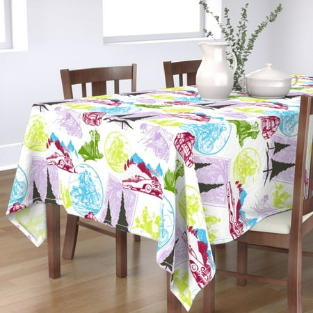 Cotton Sateen Tablecloth 70 x 144 - Hiking Vintage Outdoors Camping Mountains Travel Car Violet Wild Bike Print Custom Table Linens by Spoonflower
Cotton Sateen Tablecloth 70 x 144 - Hiking Vintage Outdoors Camping Mountains Travel Car Violet Wild Bike Print Custom Table Linens by Spoonflower