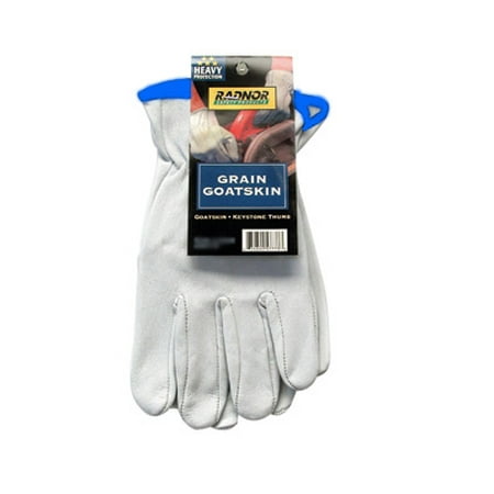Radnor X-Large White Premium Grain Goatskin Unlined Drivers Gloves (30 Pairs)