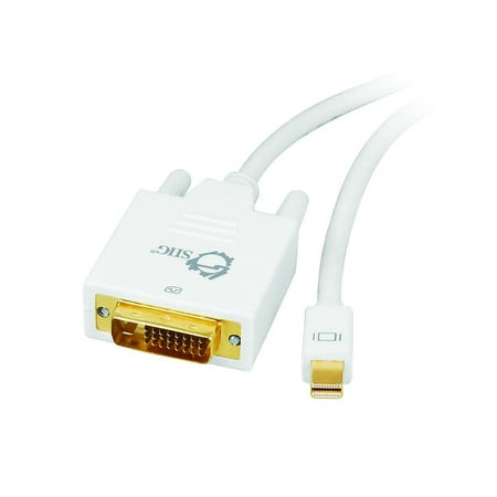 Siig 10 Ft Mini Displayport To Dvi Converter Cable (mdp To Dvi) - Mini Displayport\/dvi For Video Device, Tv, Monitor, Notebook - 10 Ft - 1 Pack - 1 X Mini Displayport Male Digital (cb-dp1d11-s1)
