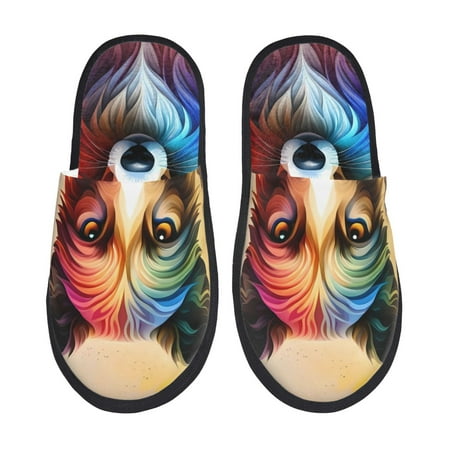Fuzoiu Colorful Art Dog Print Unisex Furry Slippers Plush Indoor Shoes Trendy House Slippers Anti-Skid EVA Sole House Shoes for Home Office and Travel -Large
Fuzoiu Colorful Art Dog Print Unisex Furry Slippers Plush Indoor Shoes Trendy House Slippers Anti-Skid EVA Sole House Shoes for Home Office and Travel -Large