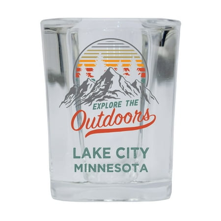 Lake City Minnesota Explore the Outdoors Souvenir 2 Ounce Square Base Liquor Shot Glass 4-Pack
Lake City Minnesota Explore the Outdoors Souvenir 2 Ounce Square Base Liquor Shot Glass 4-Pack