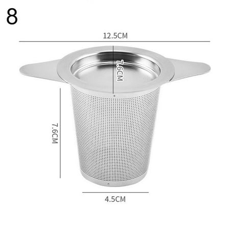 Reusable Pratical Fine Mesh Stainless Steel Coffee Tea Strainer Filters Infuser Leaf Spice Filter 8
Reusable Pratical Fine Mesh Stainless Steel Coffee Tea Strainer Filters Infuser Leaf Spice Filter 8