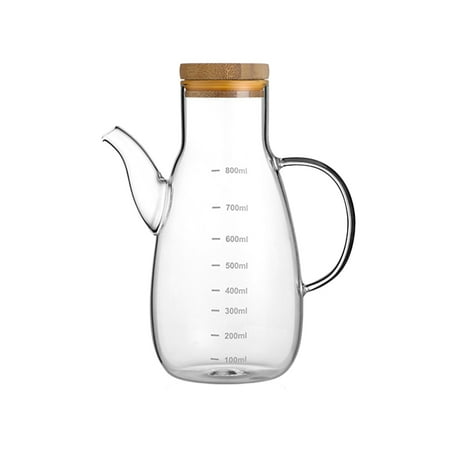 High Borosilicate Glass Oiler 800ml High Borosilicate Glass Oiler Leak-Proof Oil Pot Home Kitchen Oil Bottle with Scale Suitable for Oil Liquid Vinegar
High Borosilicate Glass Oiler 800ml High Borosilicate Glass Oiler Leak-Proof Oil Pot Home Kitchen Oil Bottle with Scale Suitable for Oil Liquid Vinegar