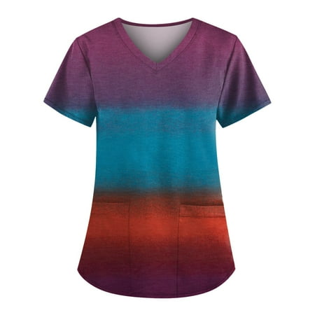 Umitay Plus Size Cute Printed Scrub Working Uniform Tops For Women V-Neck Short Sleeve Fun T-Shirts Workwear Tee With Pockets womens tops
Umitay Plus Size Cute Printed Scrub Working Uniform Tops For Women V-Neck Short Sleeve Fun T-Shirts Workwear Tee With Pockets womens tops