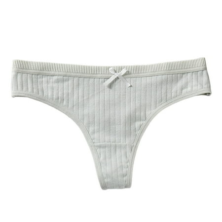 Qingsaizhen Briefs Elastic Waistband Briefs Lightweight Good Breathability Ribbing Women Thong for Daily Life
Qingsaizhen Briefs Elastic Waistband Briefs Lightweight Good Breathability Ribbing Women Thong for Daily Life